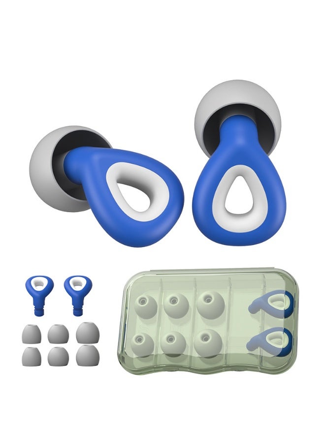 Healife Water Drop Noise Reduction Ear Plugs – Three-Layer Sonic Filter Acoustic Wave Shielding, Soft Silicone Ear Tips in Multiple Sizes (S/M/L), Comfortable and Secure Fit for Daily Use, Sleeping, Working, Traveling and Swimming - Image 1