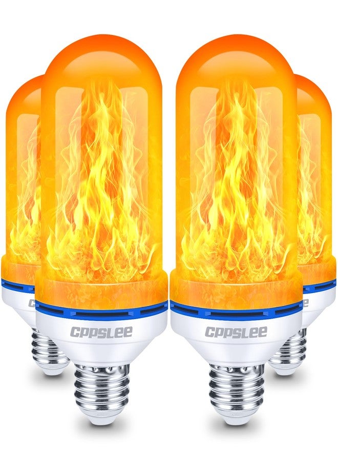 CPPSLEE - LED Flame Light Bulbs, 4 Modes Flickering Light, E26 Fire Flame Bulb for Holiday Yard Outdoor Decor Home Decor Halloween Christmas 4 Pack - Image 1
