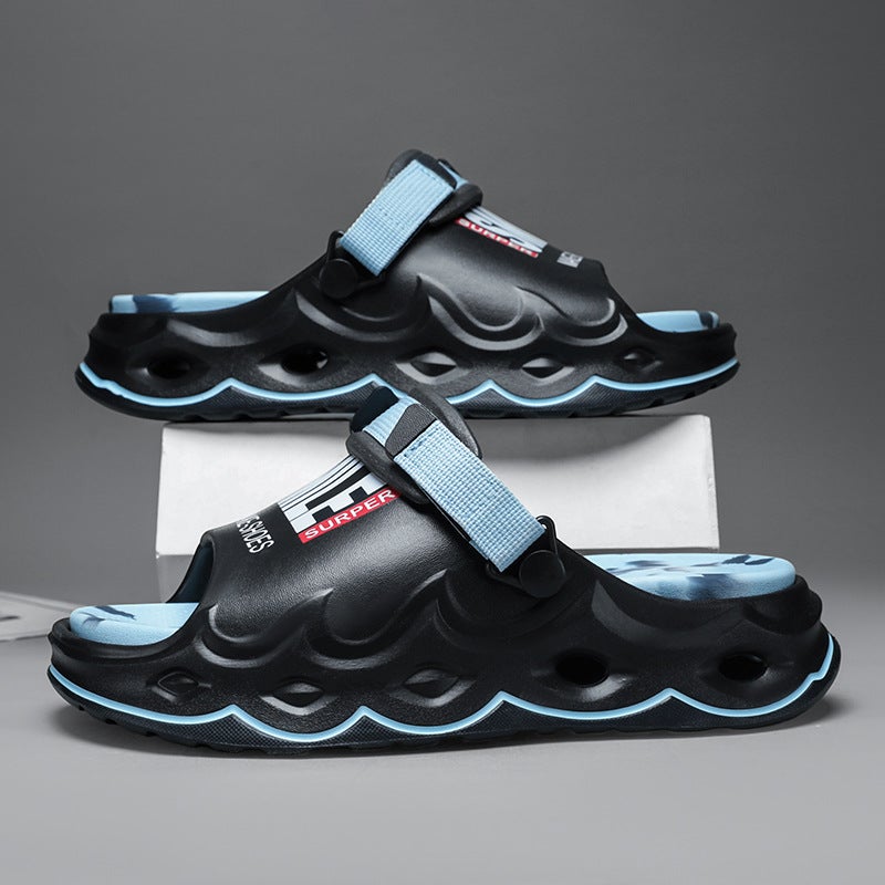 Slippers Men'S New Summer Eva Thick-Soled Lightweight Breathable Sandals For Outer Wear One-Line Fashion Sports Beach Sandals - Image 4