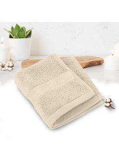Rest 1Pc Face Towel 100% Cotton 30X30Cm , 12X12 Inches Ivory Towel Soft And High Absorbent Super Soft Quality Towel  - Image 1