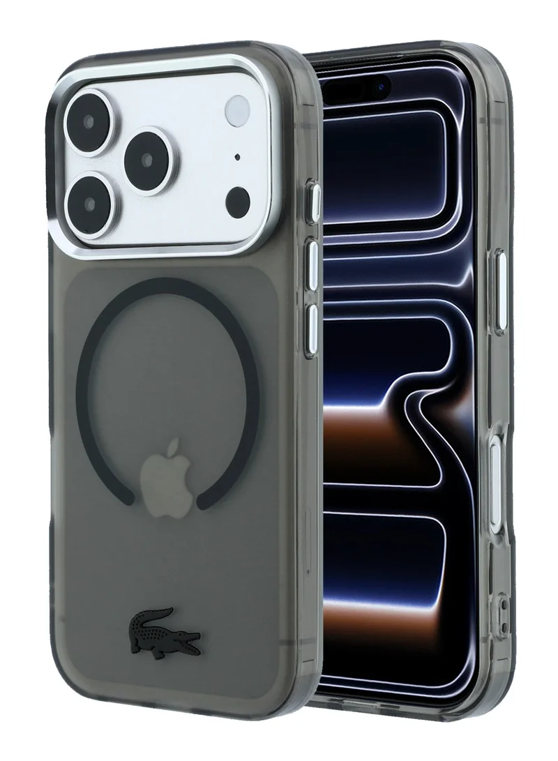 Lacoste iPhone 18 Pro Max MagSafe Phone Case with Matte Frosted Finish, Hard IML Slim Protective Back Cover for iPhone