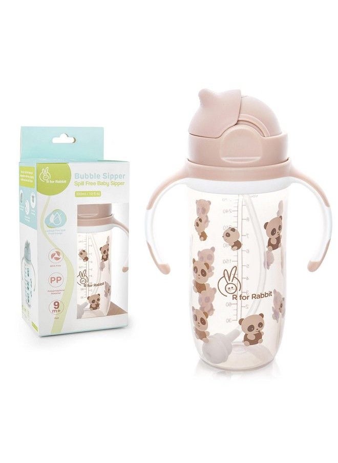R for Rabbit Premium Bubble Baby Sipper ;10 Fl Oz ; Anti Spill Sippy Cup With Soft Silicone Straw Bpa Free & Non Toxic For Baby;Kids Of 9+ Months (300 Ml Yellow)  - Image 1