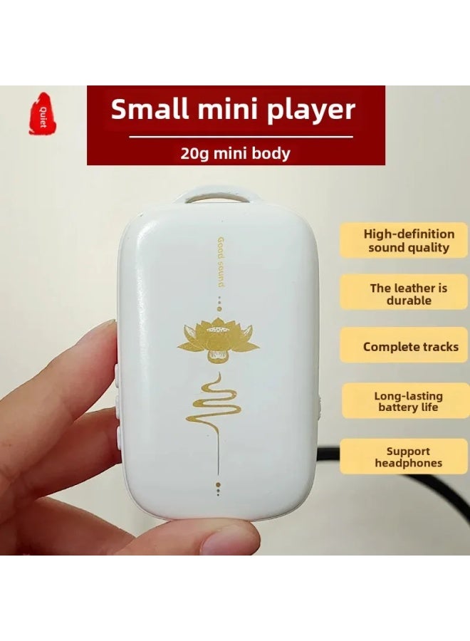 Portable MP3 Player Pendant Music Machine Halter Neck Listening Device Compact Speaker Elderly Singing Machine Motorcycle Electr-Body Color:S86 Color Picture Lotus-Memory Capacity:Built-in 38 Songs  - Image 4