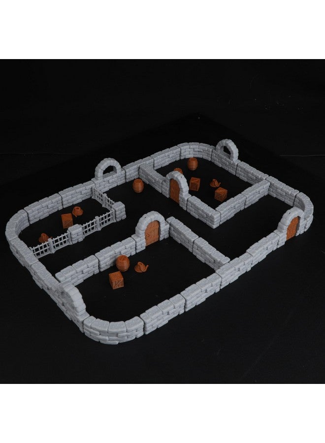 50-Piece Modular Terrain Set for D&D and Pathfinder 28mm  - Image 4