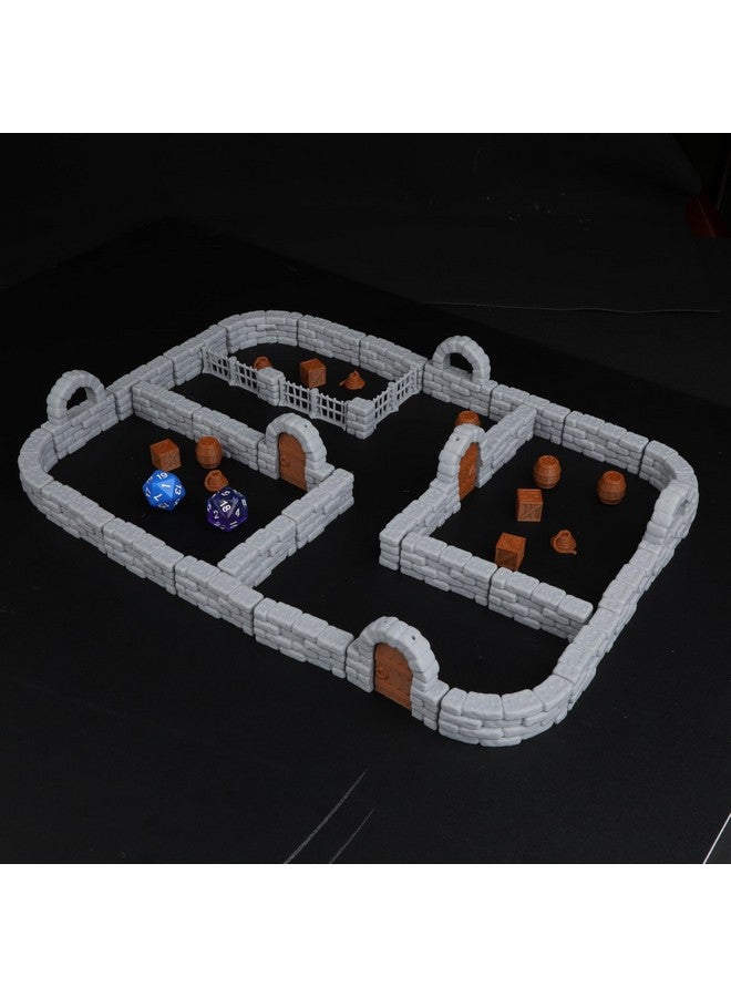 50-Piece Modular Terrain Set for D&D and Pathfinder 28mm  - Image 2