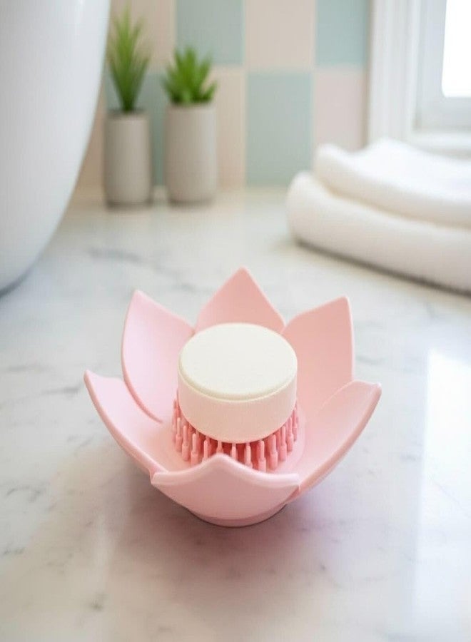 MESMOS Lotus Shower Steamer Trays, Silicone Soap Holder & Small Shower Steamer Dish, Self Draining Flower Tray for Spa Gifts, Self Care & Mom Relaxation - Image 1