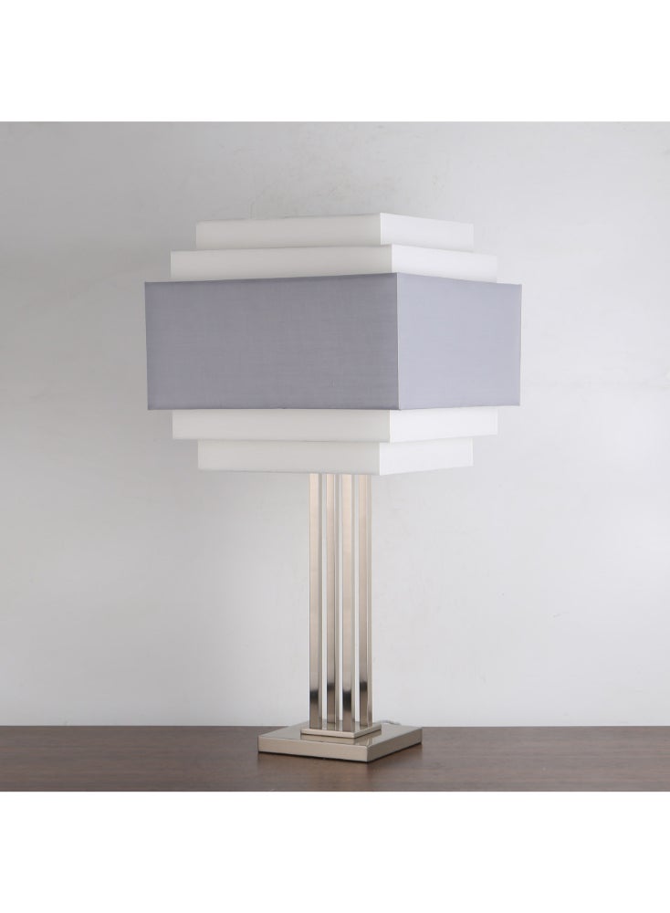 Miro Luxurious Table Lamp - Gray & White - Elegant Modern Design for Home Décor - 45x45x85 cm