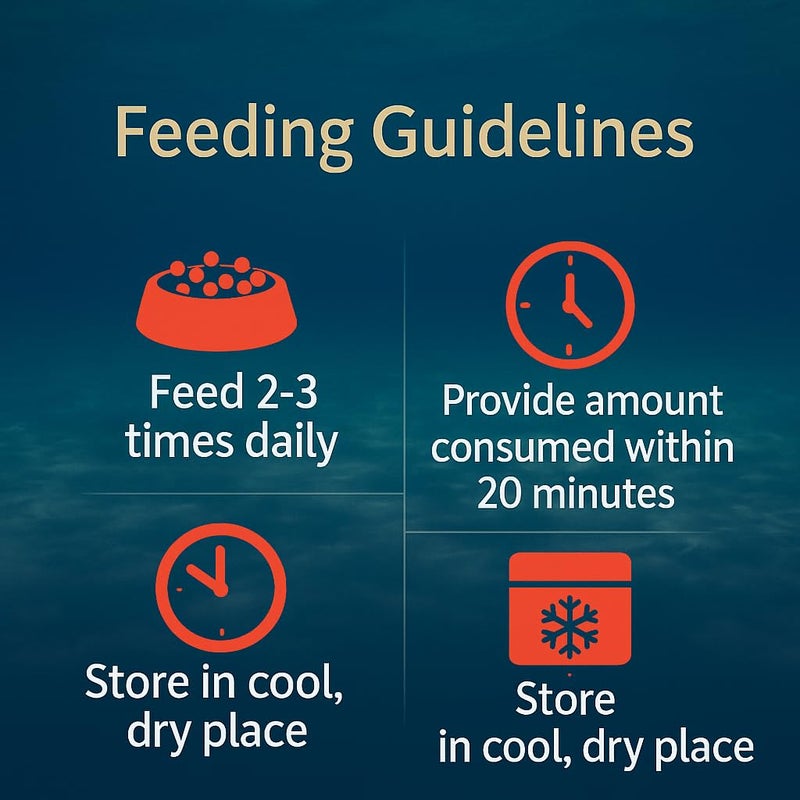 VAYINATO Inch Gold Flower Horn Fish Food for Head and Colour Enhancement (380G) - Image 5