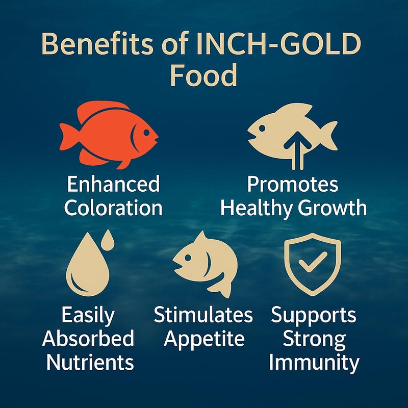 VAYINATO Inch Gold Flower Horn Fish Food for Head and Colour Enhancement (380G) - Image 3