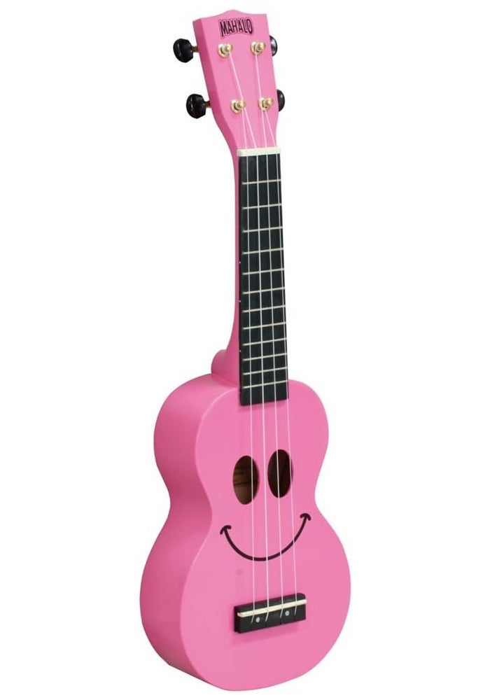 Mahalo Art Pink Smile Soprano Ukulele for Kids & Beginners - Image 3