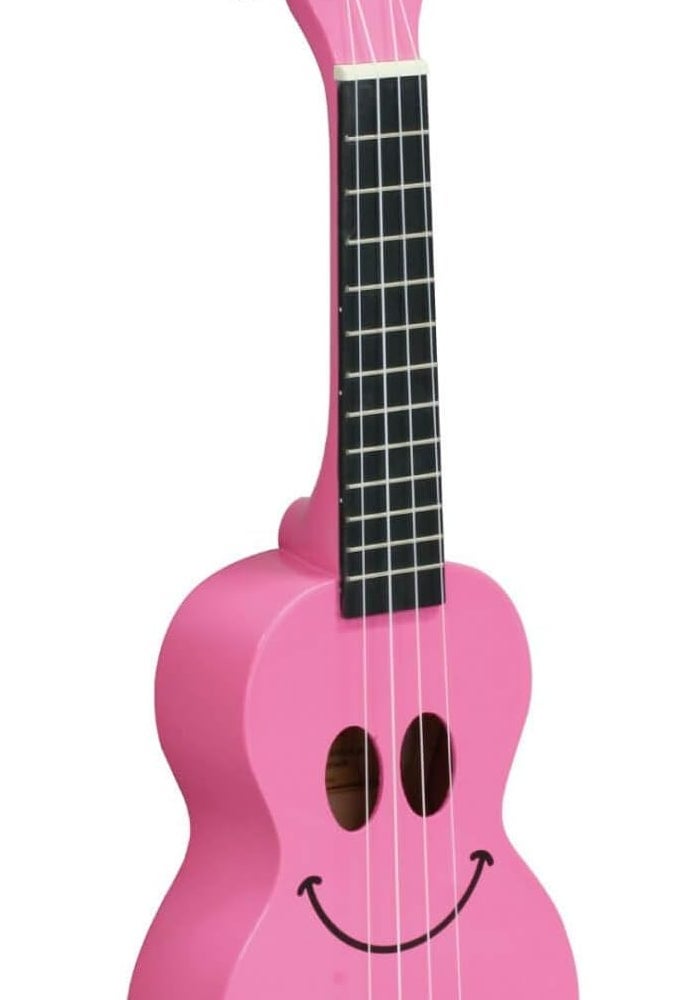 Mahalo Art Pink Smile Soprano Ukulele for Kids & Beginners - Image 1