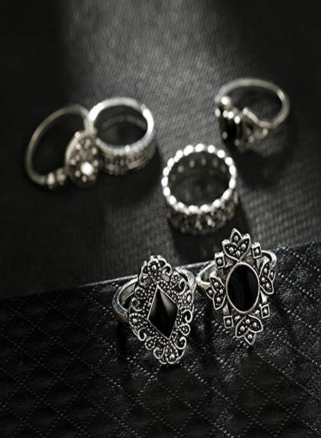 CSIYANJRY99 CSIYAN 6-16 PCS Knuckle Stacking Rings for Women,Boho Vintage Stackable Midi Finger Rings Set (I) - Image 5