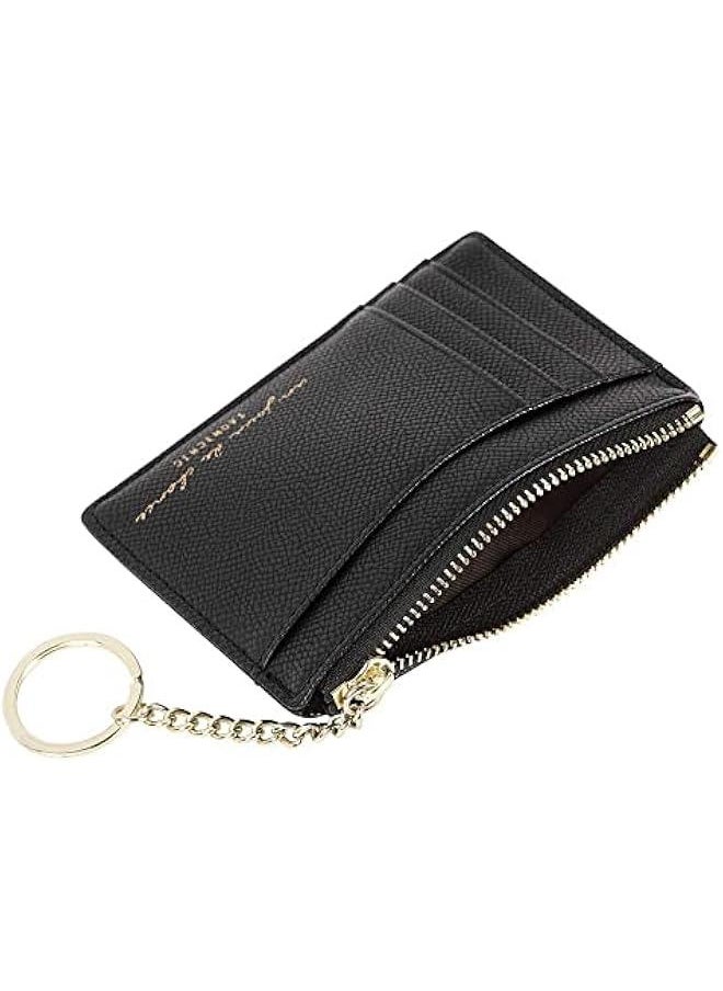 RYNX Small Wallet for Women Luxury PU Leather Card Holder Pocket Wallet Soft and Slim Zipper Coin Purse HandbagBlack  - Image 5