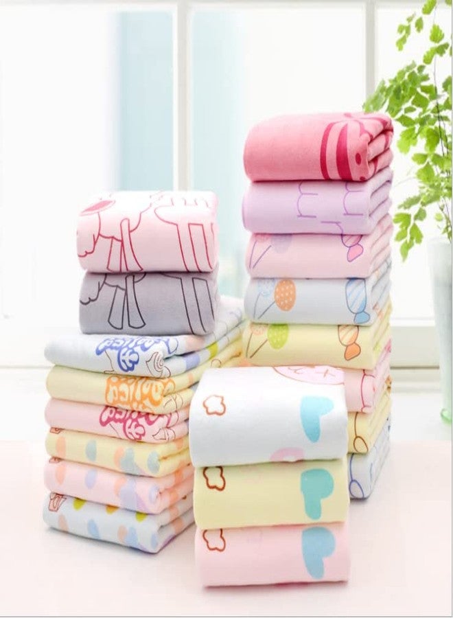 Outlay Home Supersoft Towel/Bath Towel / 100% Cotton Washcloth for Newborn/Babies/Kids towel in Cartoon Print, 60x120 CM - 1 Piece, Peach (Design may vary) - Image 1