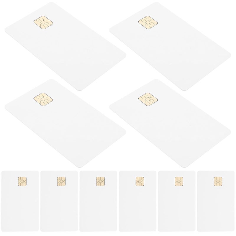 ABOOFAN 12pcs White At24c16 Ic Cards with 16kb Memory PVC Embedded Cards for Door Access Control Systems Intelligent Contact - Image 1