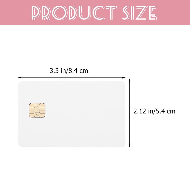 ABOOFAN 12pcs White At24c16 Ic Cards with 16kb Memory PVC Embedded Cards for Door Access Control Systems Intelligent Contact - Image 2