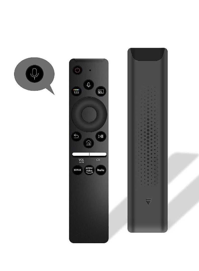 ELTRAZONE Replacement Voice Remote Control Compatible With Samsung Crystal UHD QLED LCD Curved 4K 8K Smart TVs with Netflix, Prime Video, hulu Black - Image 1