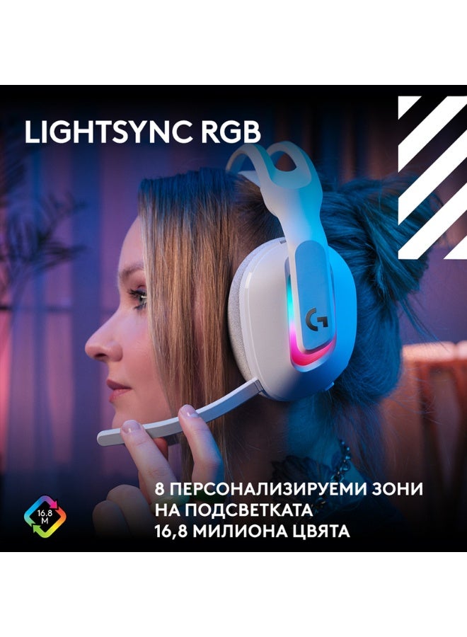 ASTRO Logitech Astro A20 X LIGHTSPEED Wireless Gaming Headset for PS5, Xbox, Switch, PC with 2-system PLAYSYNC Audio, Bluetooth, LIGHTSYNC RGB, and 48 kHz Boom Mic - White I 939-002253 - Image 5