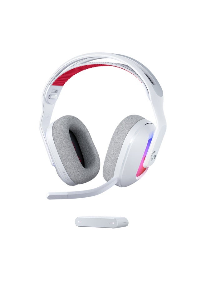 ASTRO Logitech Astro A20 X LIGHTSPEED Wireless Gaming Headset for PS5, Xbox, Switch, PC with 2-system PLAYSYNC Audio, Bluetooth, LIGHTSYNC RGB, and 48 kHz Boom Mic - White I 939-002253 - Image 1
