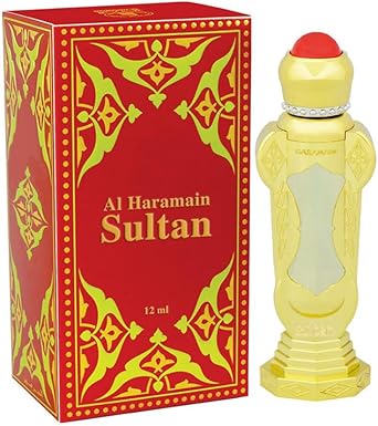 Al Haramain Perfumes عطر الهرمين سلطان 12 مل زيت عطر أنيق جوهر السلطان جوهر ملكي فاخر عطر عربي - Image 1