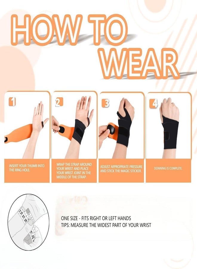 iStabo 2 Pack Wrist Brace Support for Carpal Tunnel Pain Relief, Ultra Thin Elastic for Tear, Ulnar Wrist wraps Repetitive Wrist Use Injury, Fit Left or Right Hand, Small and Medium Hands Sizes - Image 5
