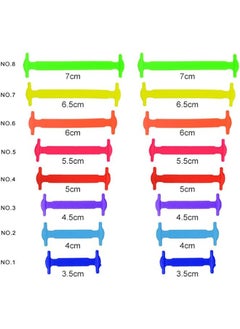 Bukela Silicone Lazy Shoe Laces, Hundreds of Elastic Shoe Laces, Stretchy Waterproof Sneakers No-Tie Shoe Laces, No-Tie Rubber Shoe Laces for Adults, 16 Pcs, Random Color  - Image 5