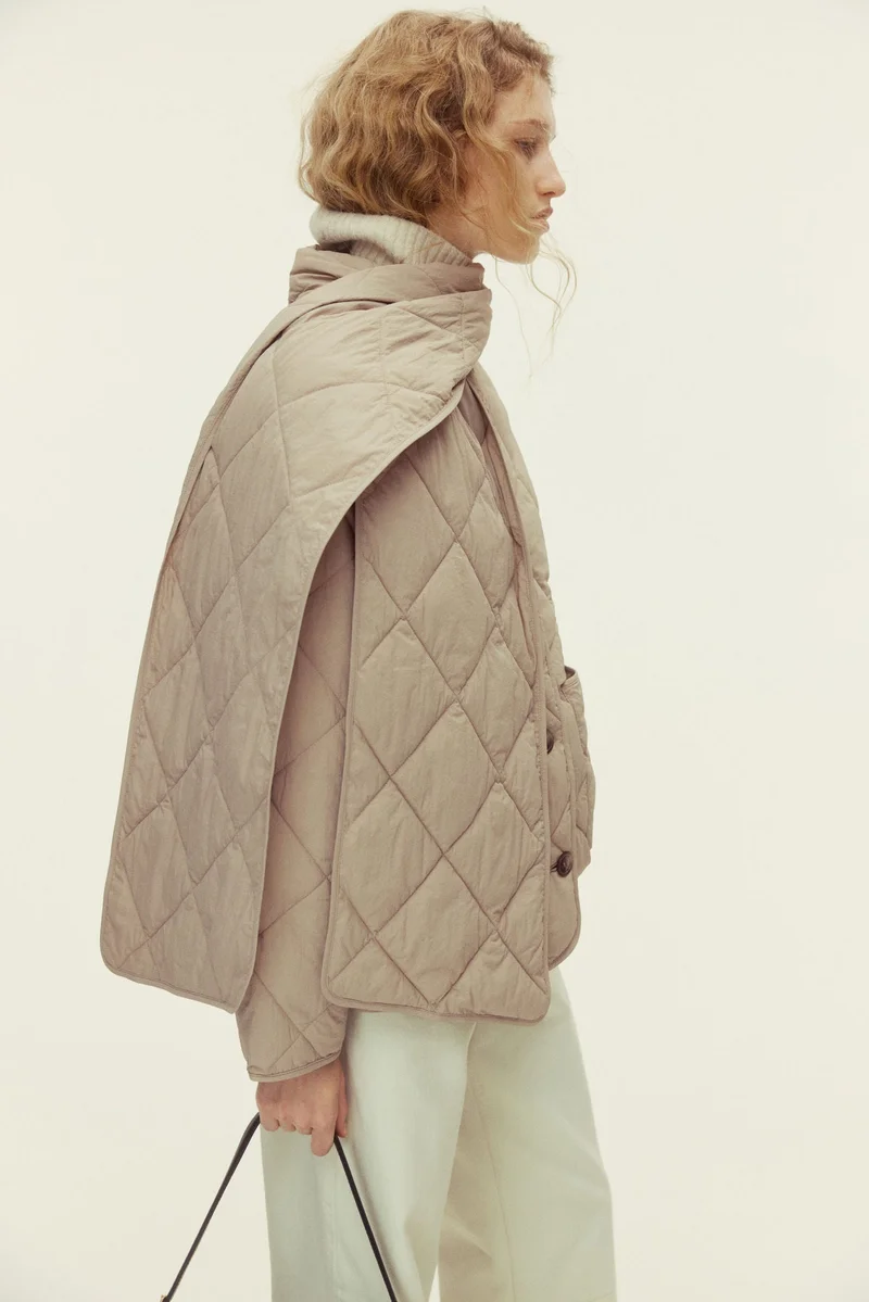 H&M  THERMOLITE® Quilted scarf-detail jacket for Women | Best Price UAE