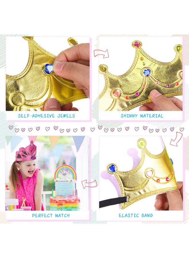 Yaomiao 22 Pieces Diy Crowns Set Include 12 Pieces Foam Princess Crowns And 10 Pieces Crystal Diamond Sticker For Kids () - Image 5