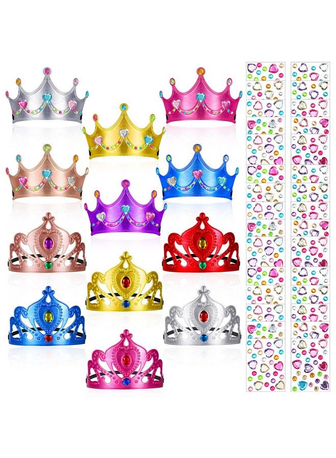 Yaomiao 22 Pieces Diy Crowns Set Include 12 Pieces Foam Princess Crowns And 10 Pieces Crystal Diamond Sticker For Kids () - Image 2