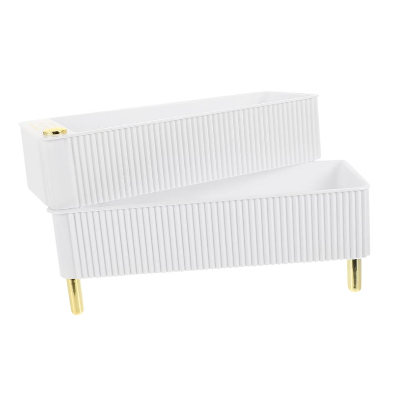 Large Capacity Egg Storage Container Tray Easy To Clean White 26 5X16X10CM - Image 2