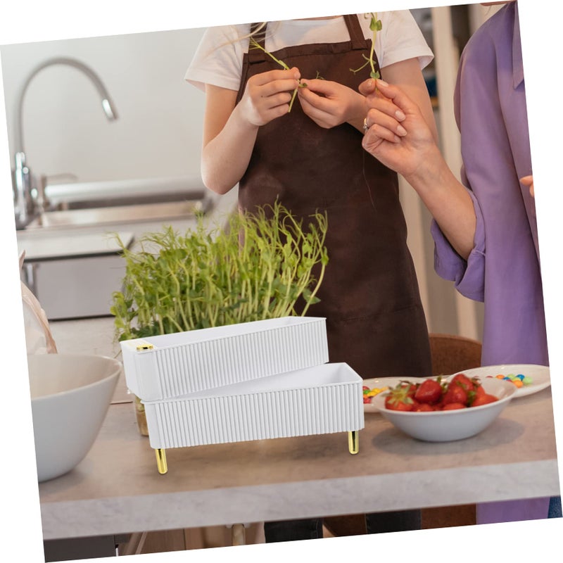 Large Capacity Egg Storage Container Tray Easy To Clean White 26 5X16X10CM - Image 4