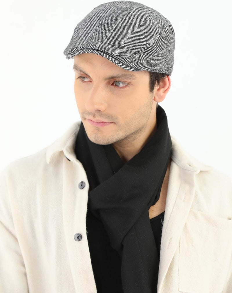 Elif Iç Giyim Elif Underwear Winter Black-White Wool Sports Cap  - Image 1