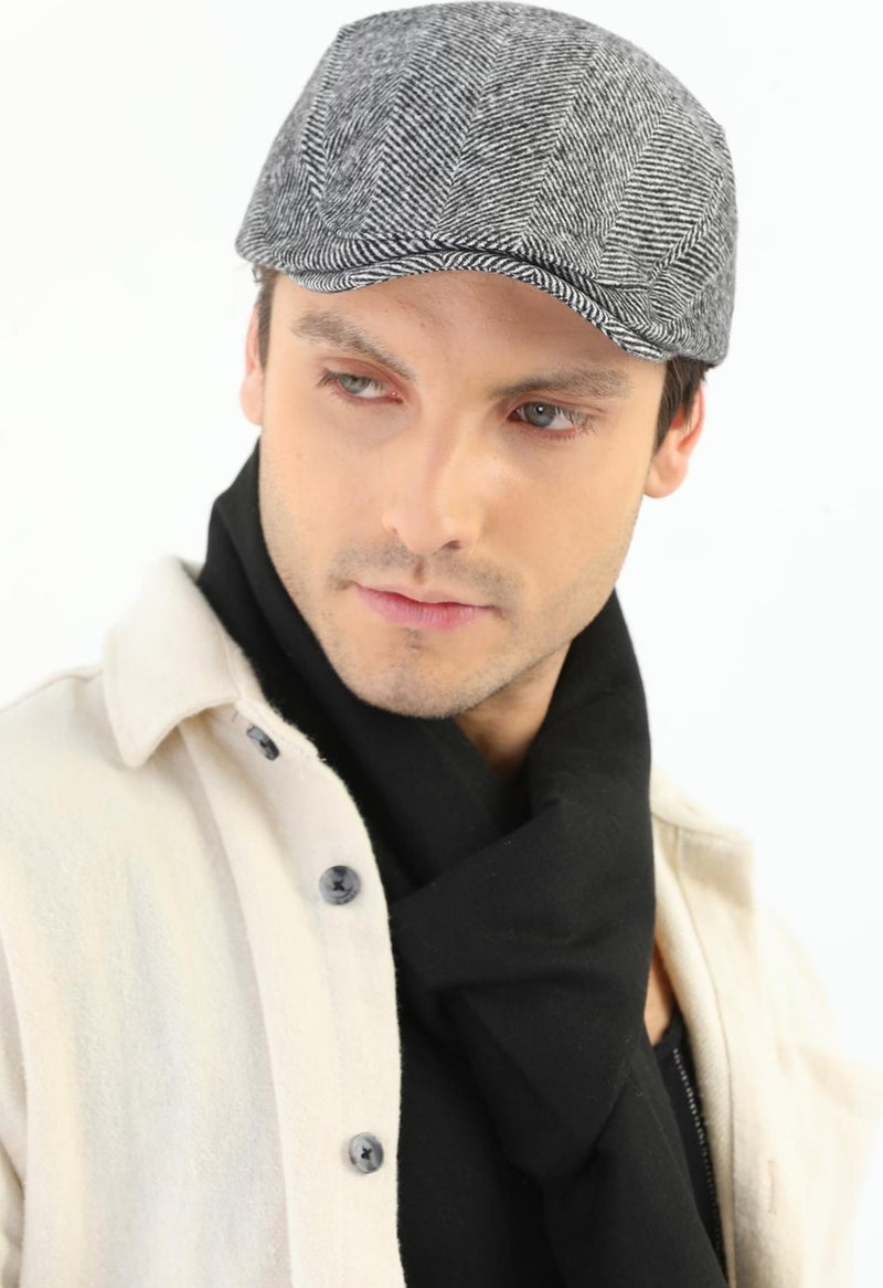 Elif Iç Giyim Elif Underwear Winter Black-White Wool Sports Cap  - Image 4