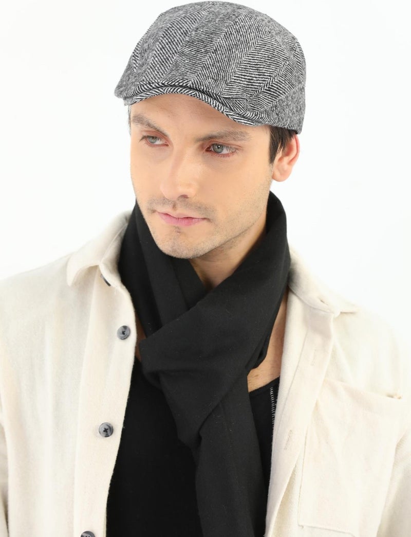Elif Iç Giyim Elif Underwear Winter Black-White Wool Sports Cap  - Image 3