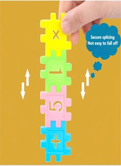 Beautiful Children's Assembled Toys, Building Blocks, Plastic Puzzle Blocks, Puzzle Number Blocks, 3-10 Years Old  - Image 3