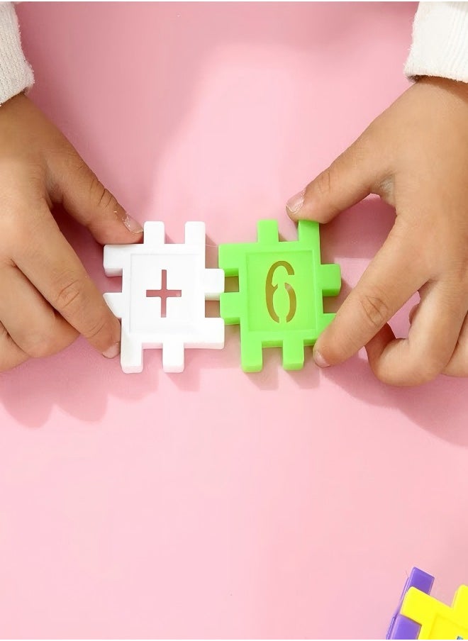 Beautiful - Children's Assembled Toys, Building Blocks, Plastic Puzzle Blocks, Puzzle Number Blocks, 3-10 Years Old - Image 1