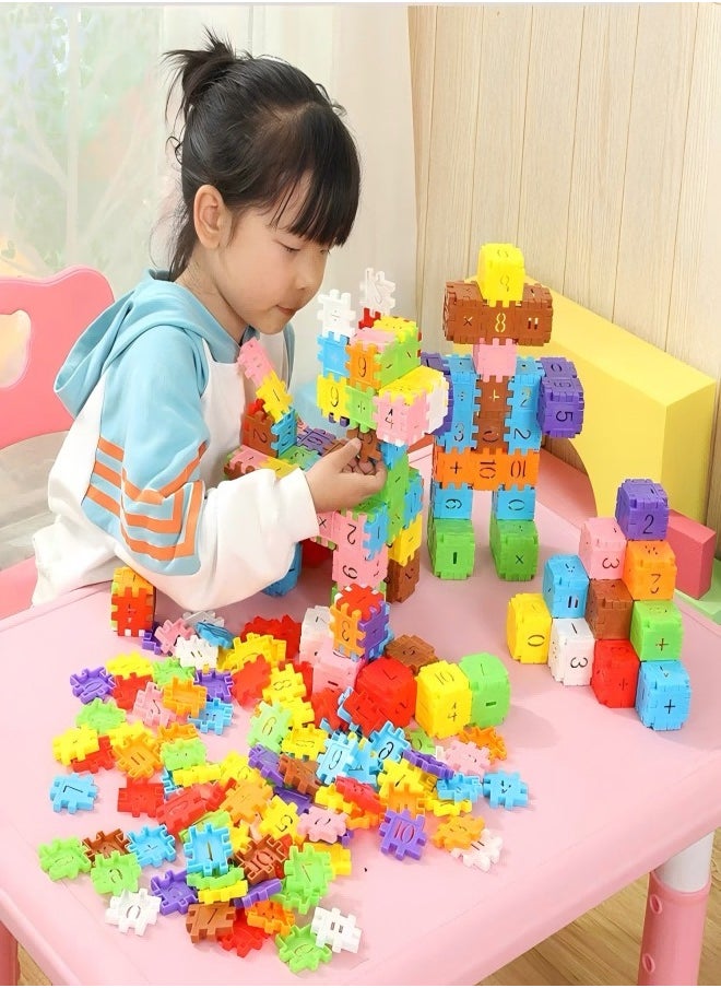 Beautiful - Children's Assembled Toys, Building Blocks, Plastic Puzzle Blocks, Puzzle Number Blocks, 3-10 Years Old - Image 1