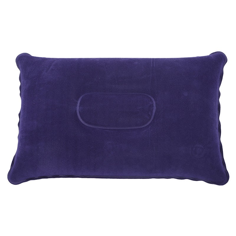 Portable Inflatable Travel Pillow for Outdoors dark purple blue 