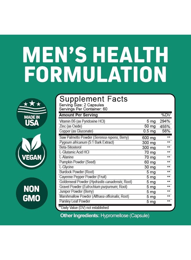 Herbtonics Herbtonics Prostate Support Supplement for Men's Health with Saw Palmetto  - Image 2