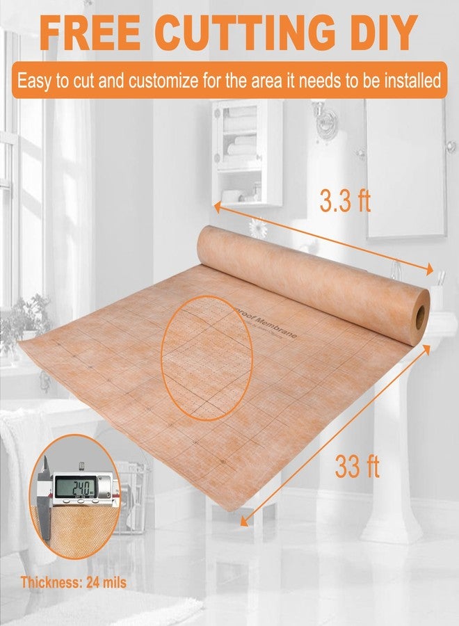 LXVOOEE Waterproof Membrane with Pre-Marked Grid - Image 3