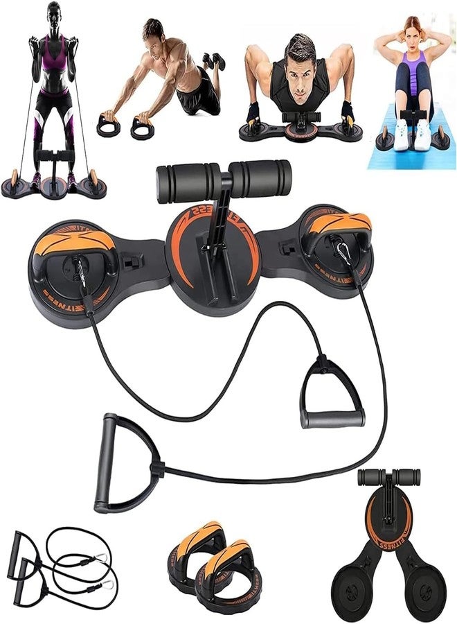 Deoxys Push Up Board with Sit up Stand. Multifunctional Push Up Board with Resistance Bands, portable exercise equipment, Strength Training Equipment, Push Up Handles for Perfect Pushups, Home Fitness for Men - Image 1