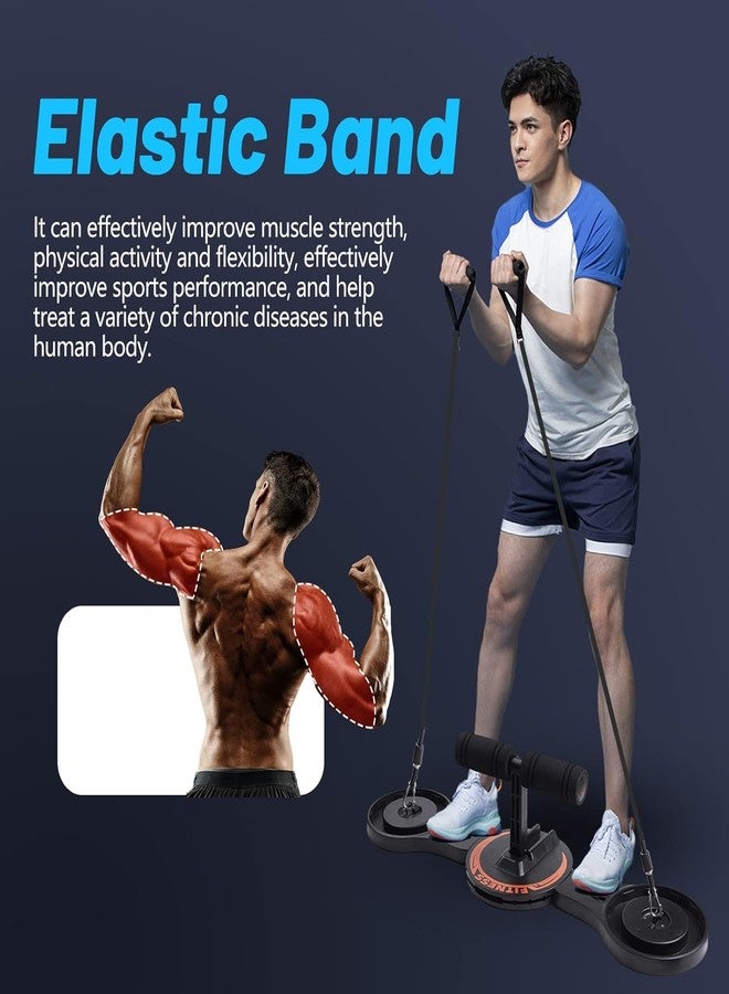 Deoxys Push Up Board with Sit up Stand. Multifunctional Push Up Board with Resistance Bands, portable exercise equipment, Strength Training Equipment, Push Up Handles for Perfect Pushups, Home Fitness for Men - Image 5