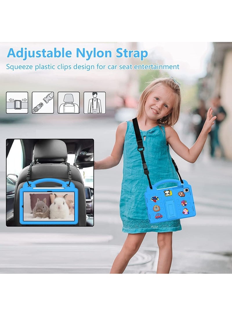 Case for iPad 10.2 inch 9th Gen 2021/8th Gen 2020/7th Gen 2019/Air 3th 10.5 inch/iPad Pro 2017 10.5 inch , Shockproof Case with Handle Stand Shoulder Strap Cute Kids Cover - Image 3