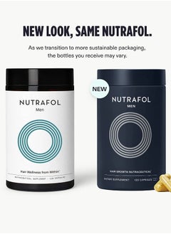 NUTRAFOL Nutrafol Men's Hair Growth Supplement for Visibly Thicker Hair and Scalp Coverage 120 capsules  - Image 2