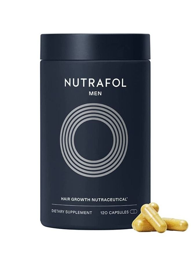 NUTRAFOL - Nutrafol Men's Hair Growth Supplement for Visibly Thicker Hair and Scalp Coverage 120 capsules - Image 1