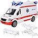 Kiddie Play Ambulance Toy with Lights and Sound Friction Powered Emergency  Rescue Vehicle Set Doors That Open and a Stretcher - Image 4