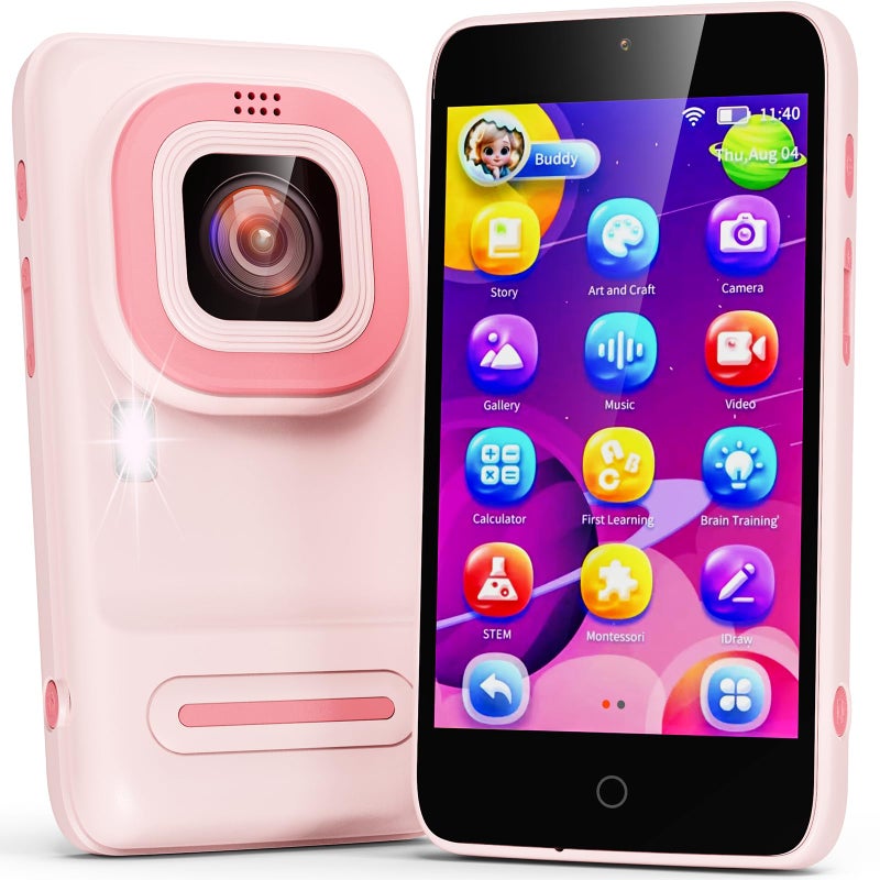 Ashfly Kids Smart Phone Ashfly 397 Touchscreen Cell Phone Educational STEM Toys with 210 Learning Games and 190 Drawing Birthday for Boys Girls Age 3 4 5 6 7 8 9 10 Year Old - Image 3