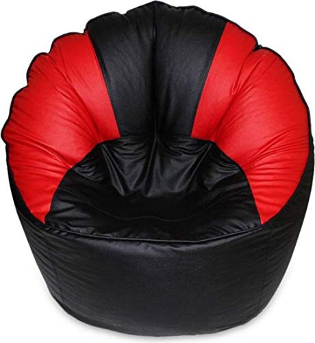 caddyFull XXXL Muddha Bean Bag Without Beans Black and Red