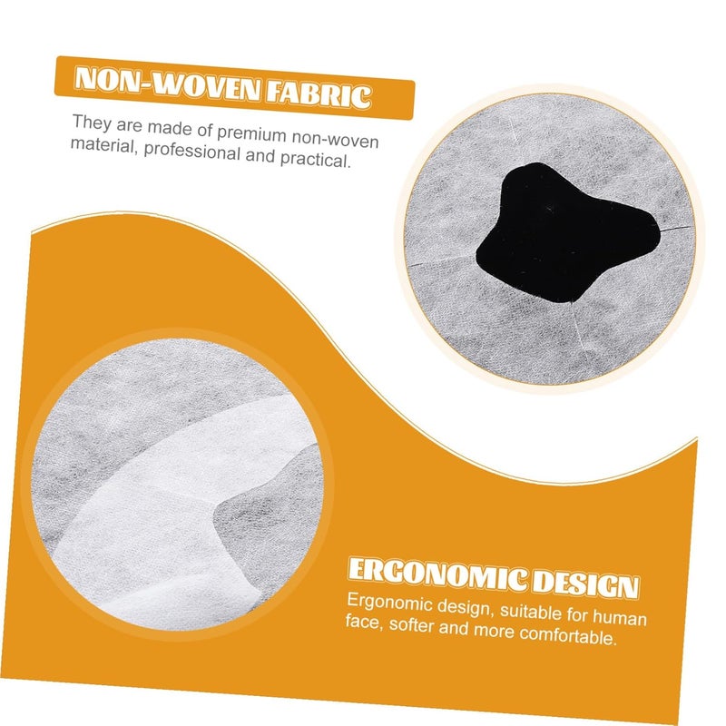 All item simple matching build Ipetboom 100pcs Disposable Massage Bed Face Pads Non-woven Comfortable Covers Hole Design for Beauty Salons Spas and Clinics Hardness boosted processed substance - Image 3