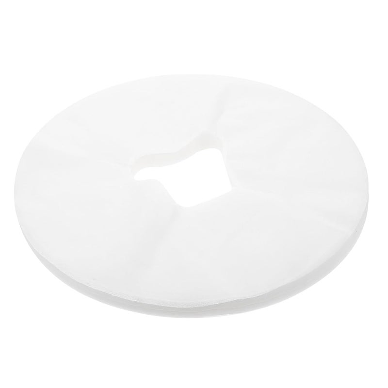 All item simple matching build Ipetboom 100pcs Disposable Massage Bed Face Pads Non-woven Comfortable Covers Hole Design for Beauty Salons Spas and Clinics Hardness boosted processed substance - Image 1